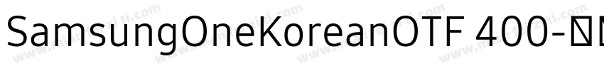 SamsungOneKoreanOTF 400字体转换